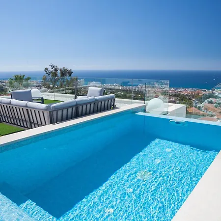 E With Priv, Heated Pool, Ocean View The View Tenerife Вилла Адехе